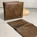 2 in 1 Leather Wallet Slim Removable Card Holder Minimalist Bifold Compact Everyday Wallet