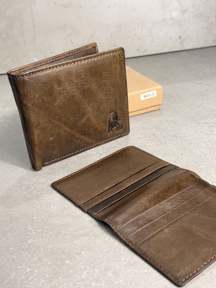 2 in 1 Leather Wallet Slim Removable Card Holder Minimalist Bifold Compact Everyday Wallet