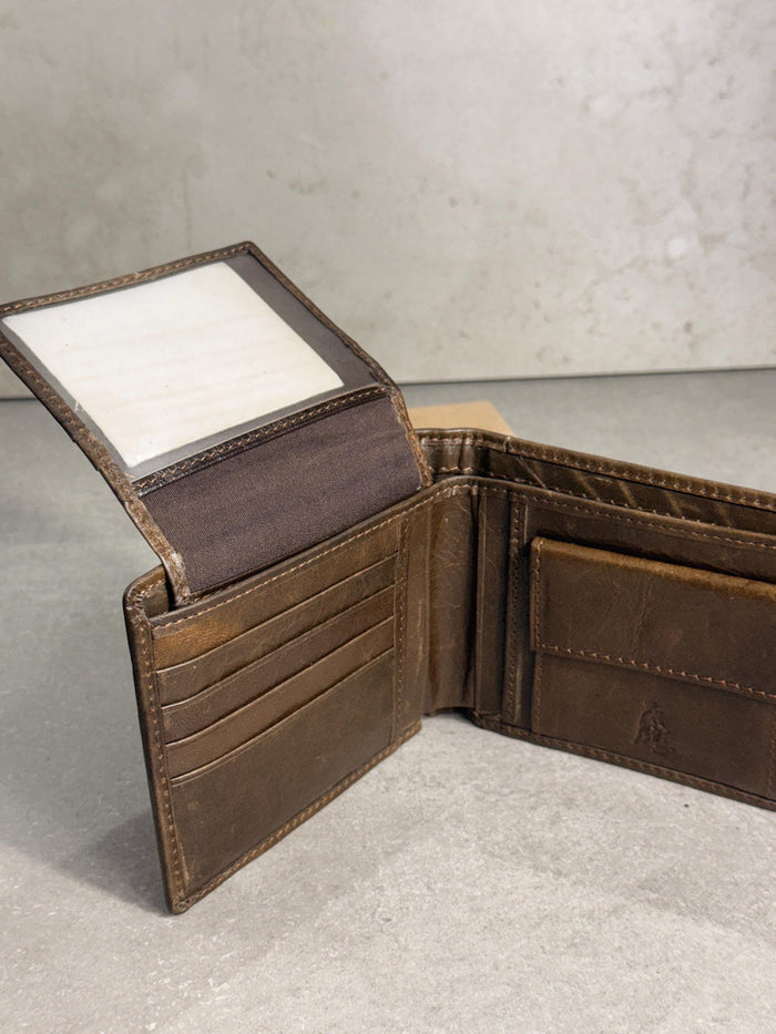 2 in 1 Leather Wallet Slim Removable Card Holder Minimalist Bifold Compact Everyday Wallet