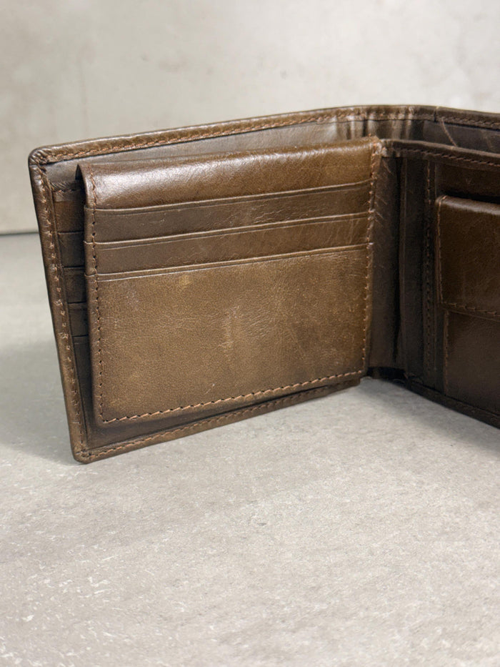 2 in 1 Leather Wallet Slim Removable Card Holder Minimalist Bifold Compact Everyday Wallet