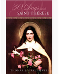 '30 Days with Saint Therese'  with roses and saint therese in the middle
