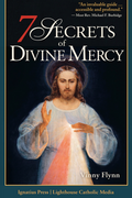 “7 secrets of divine mercy” Jesus book cover with dark blue border