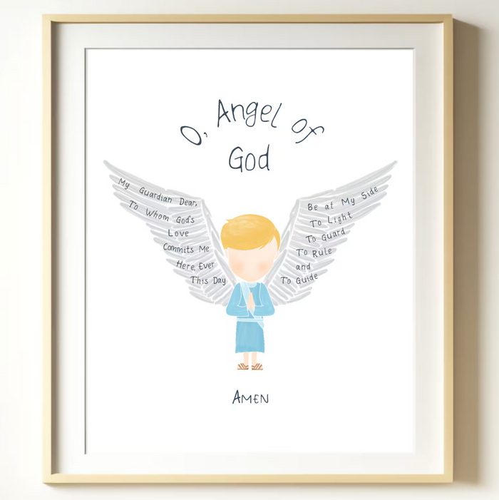 8 x 10 Angel Prayer Art Print