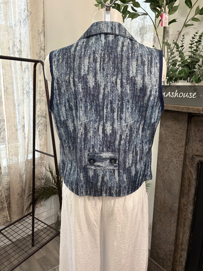 Lornashouse Exclusive by Annabelle - Stripe Wash Denim Waistcoat