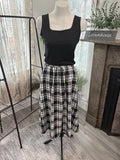 Lornashouse Exclusive by Annabelle - Red & Black Tartan Midi Skirt