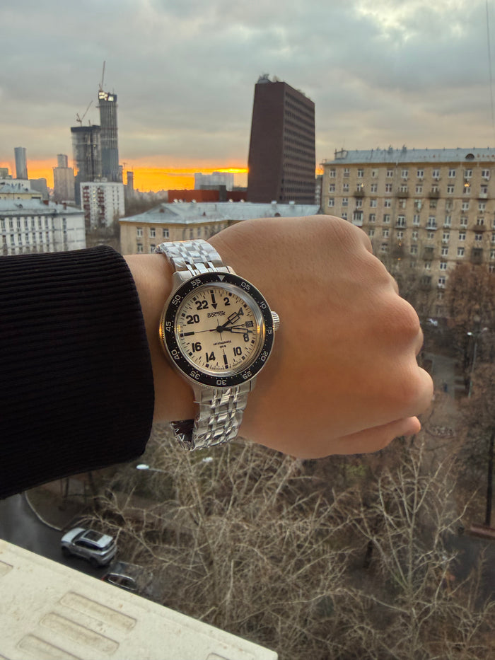 Vostok Amphibia 72014B 24-Hour Watch | Scubadudestore