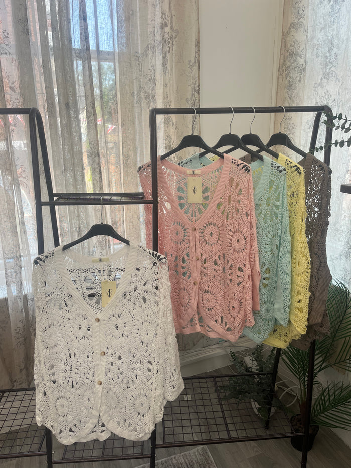 Lily Crochet Batwing Cardigan
