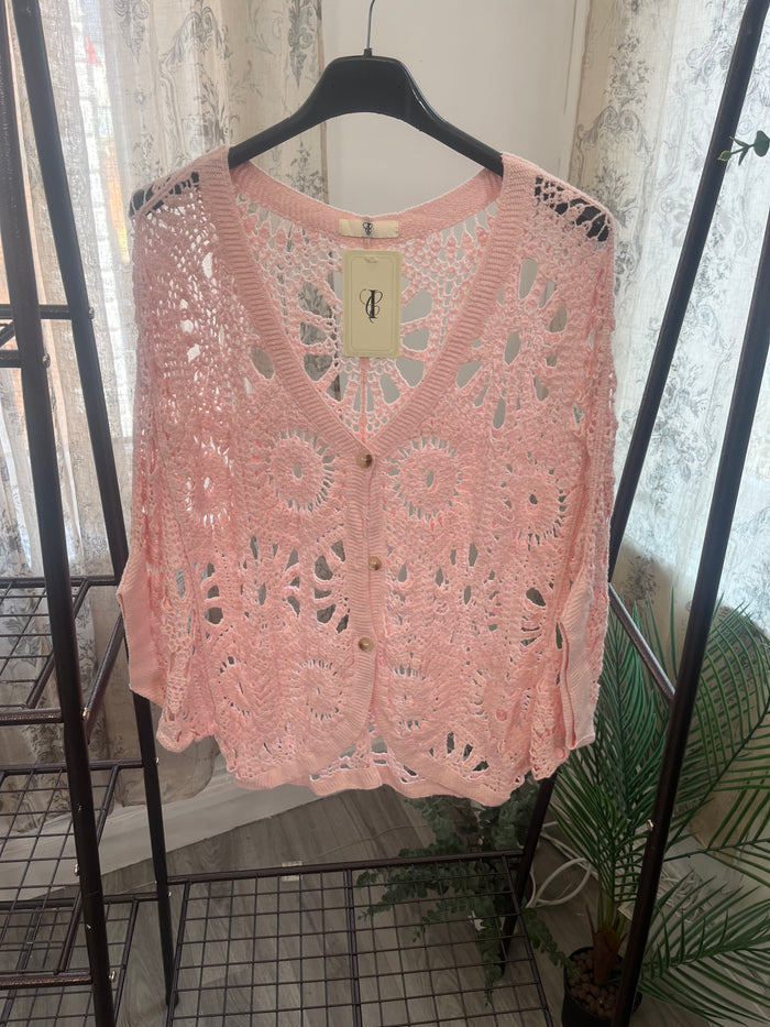 Lily Crochet Batwing Cardigan
