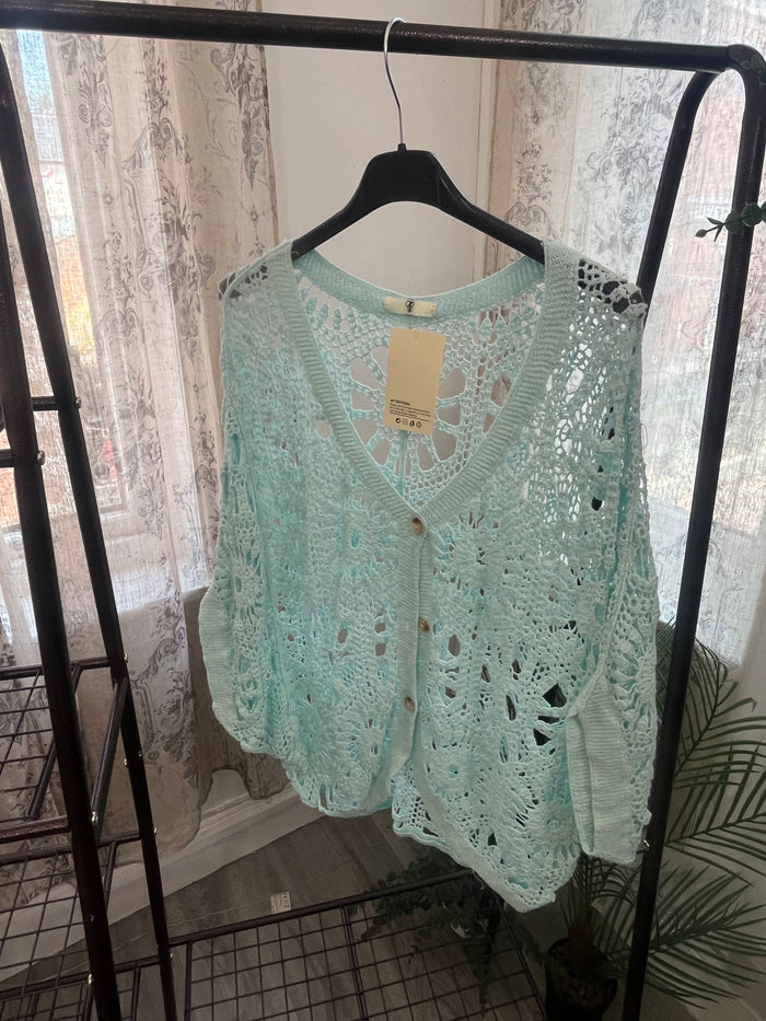 Lily Crochet Batwing Cardigan