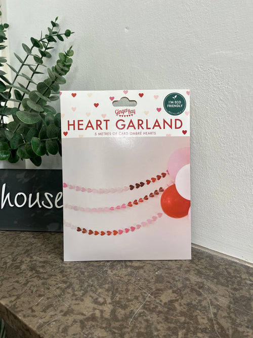 5 Metre Ombre Heart Garland