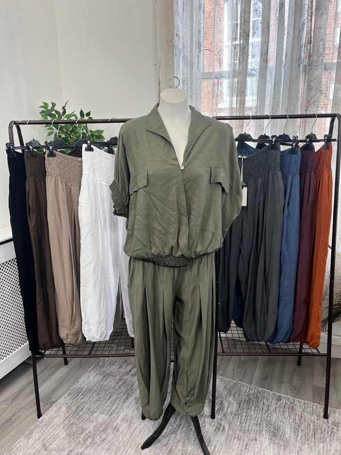 Layla Bubble Hem Harem Trousers