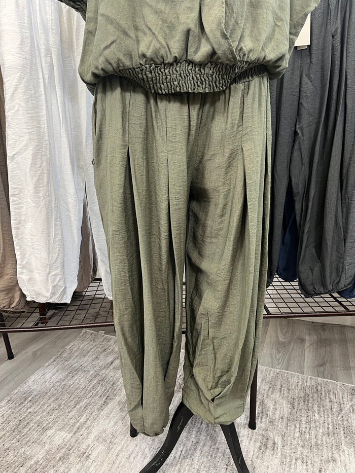 Layla Bubble Hem Harem Trousers