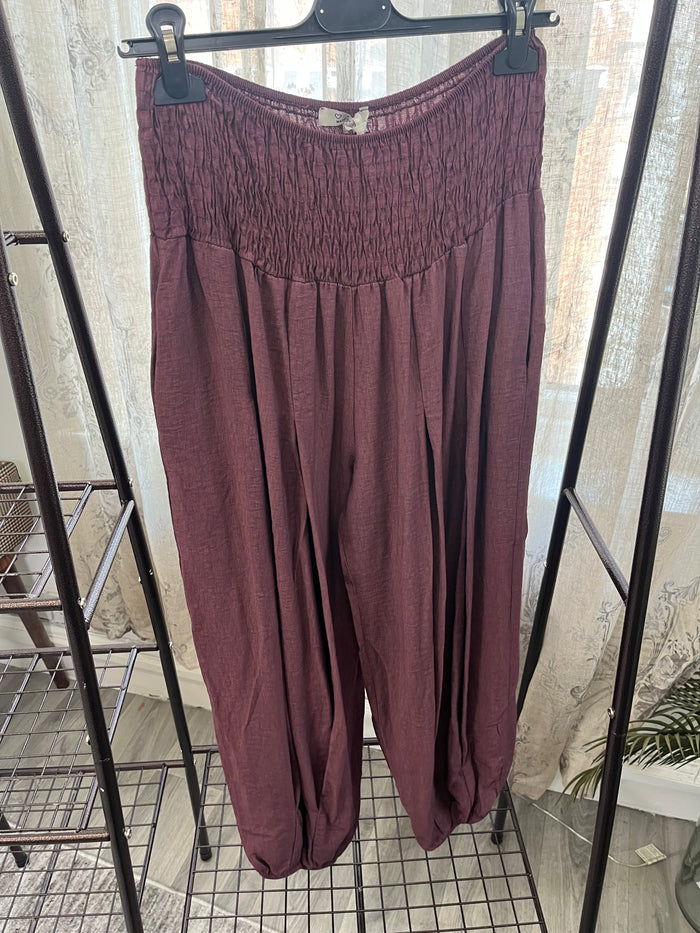 Layla Bubble Hem Harem Trousers