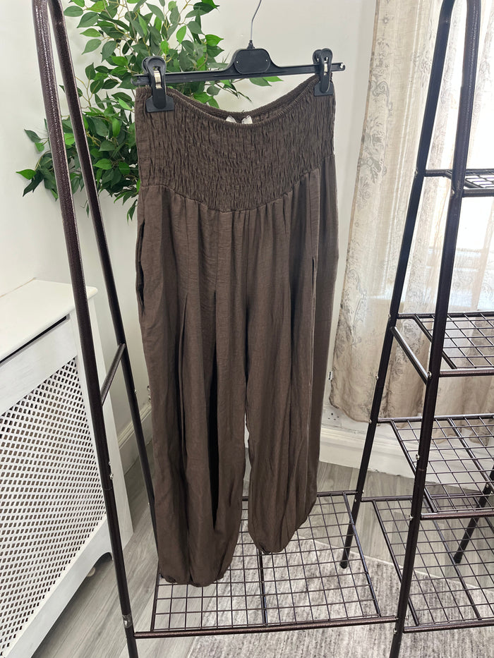 Layla Bubble Hem Harem Trousers
