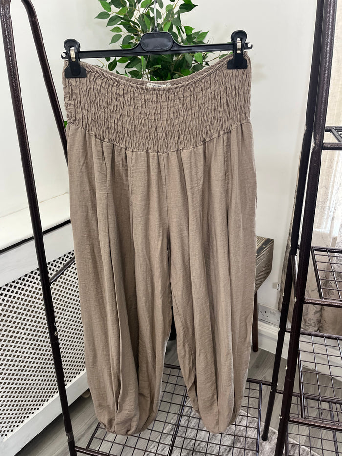 Layla Bubble Hem Harem Trousers