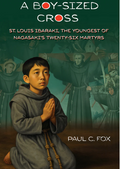 A little boy praying book cover “a boy sized cross”
