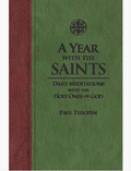 A year with saint green leather book cover