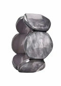 Acrylic Disc Cuff Bracelet - Grey
