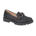 Adeline Black PU Chunky Loafer