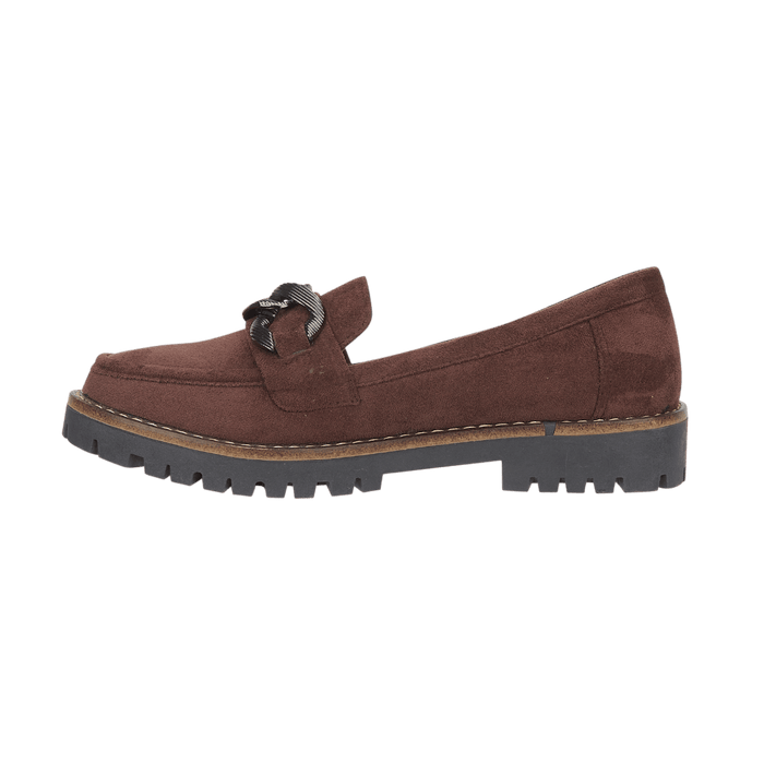 Adeline Chocolate Chunky Loafer