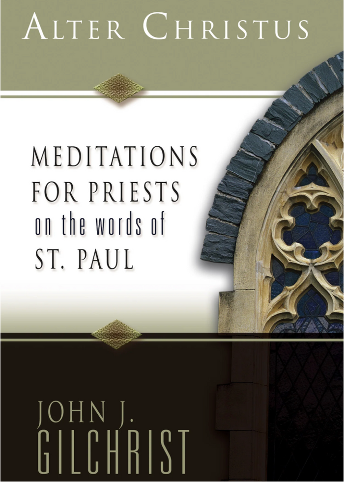 Book cover of 'Alter Christus' with a gothic arch design