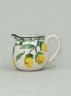 Artisan Lemon Stoneware Creamer Jug
