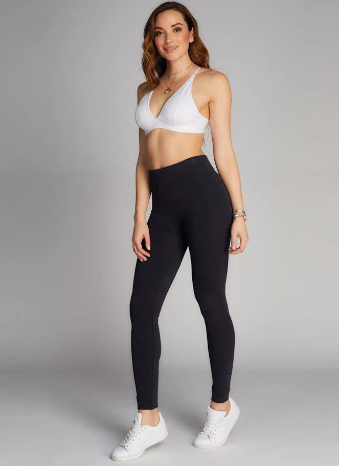 Bamboo Fleece Lined Leggings Black