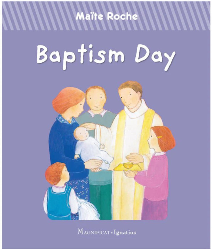 Baptism day with purple and people book cover