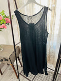 Bias Cut Sleeveless Cotton Dress