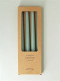 Box of 4 Taper Candles - Ice Green