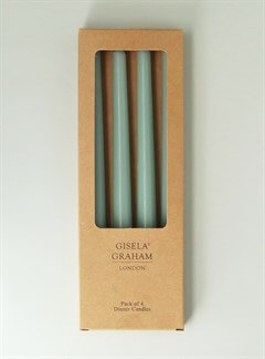 Box of 4 Taper Candles - Ice Green