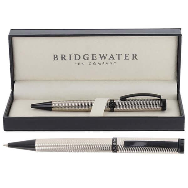 Bridgewater Cambridge Chrome & Black Ball Pen