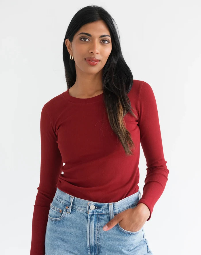 Brunette the Label Ribbed Long Sleeve