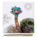 Bug Art Memo Block Oscar Ostrich