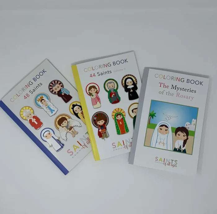 Catholic Saints Coloring Book Rosary Edition