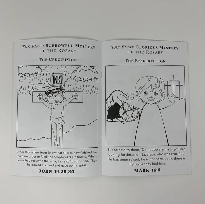 Catholic Saints Coloring Book Rosary Edition