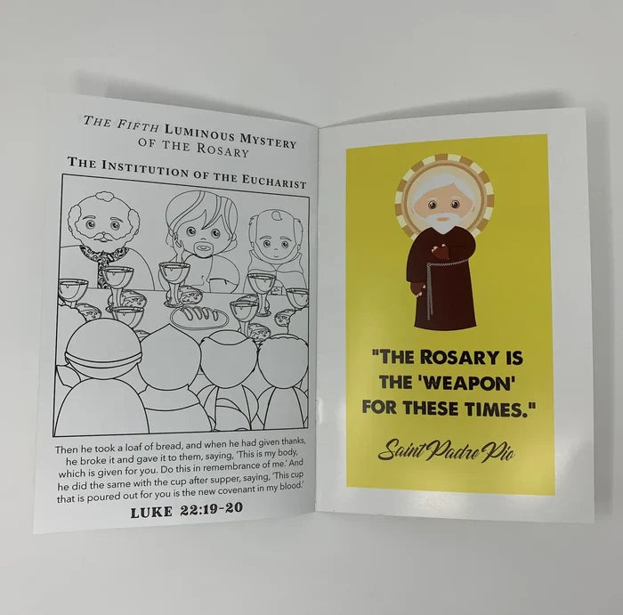 Catholic Saints Coloring Book Rosary Edition