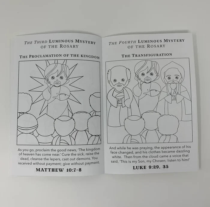 Catholic Saints Coloring Book Rosary Edition