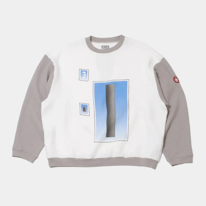 Cav Empt AS Cylinder Gauze Crew Neck Sweater - White
