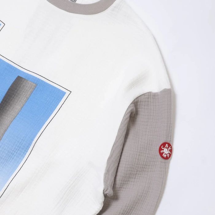 Cav Empt AS Cylinder Gauze Crew Neck Sweater - White