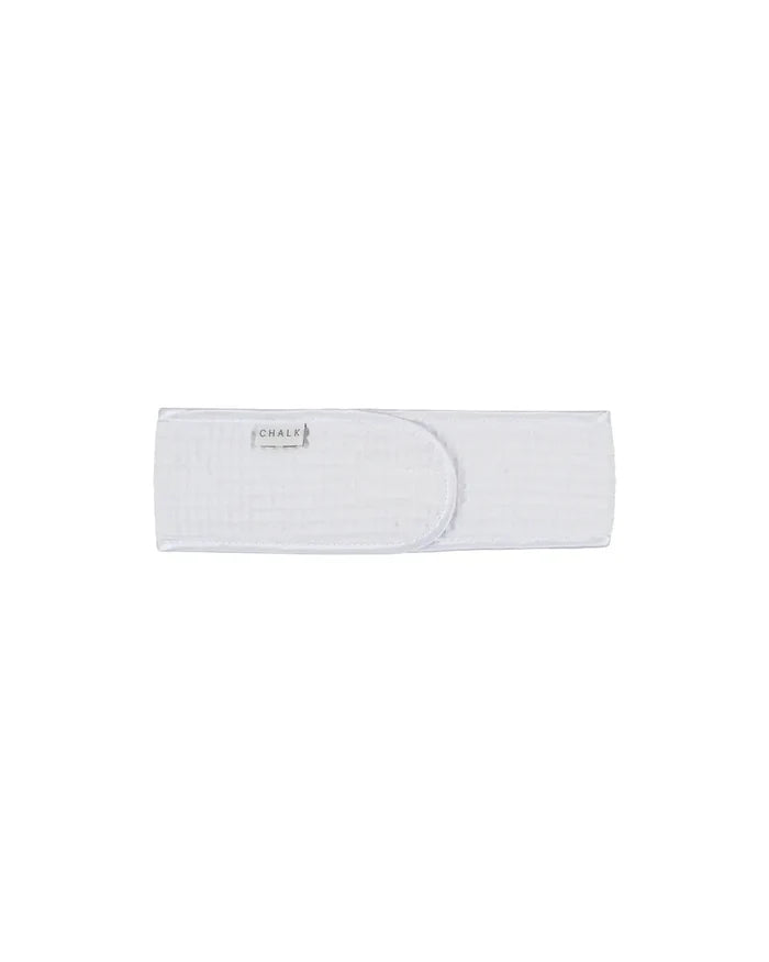 Chalk UK - Babs Waffle Headband, White