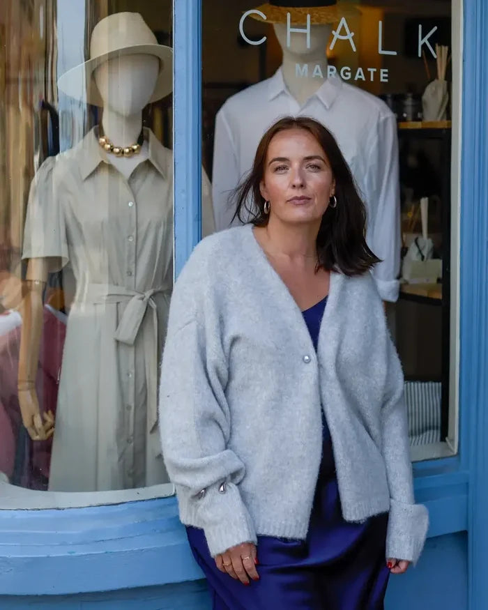 Chalk UK - Grace Cardigan - Silver