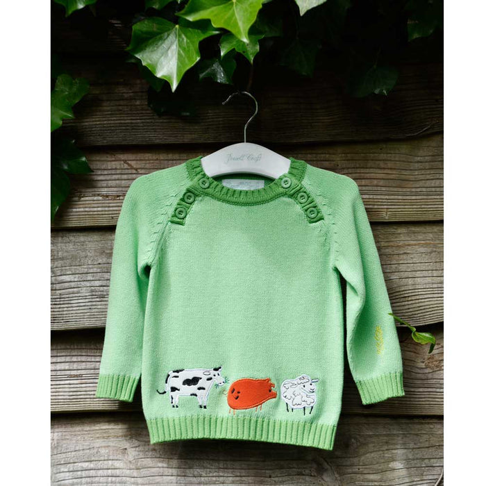Childrens Farmyard Knitted Jumper