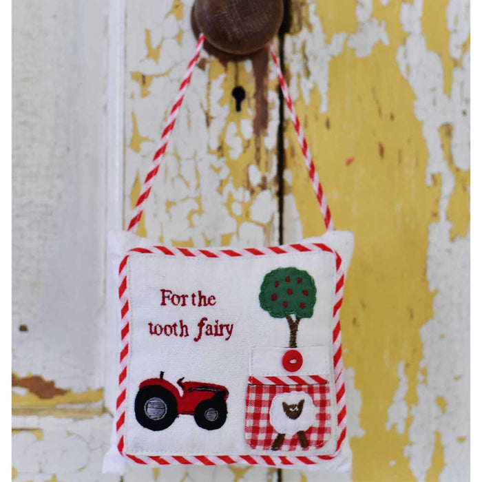 Childrens Tractor Tooth Fairy Cushion