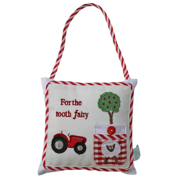 Childrens Tractor Tooth Fairy Cushion