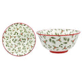 Christmas Holly Leaf Ceramic Bowl Medium