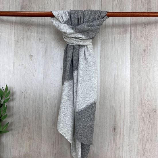 Colour Block Scarf - Gold Detail