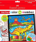 Colour by numbers holographic T-Rex