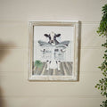 Cow Reading the Paper on the Toilet Wood Printed Plaque