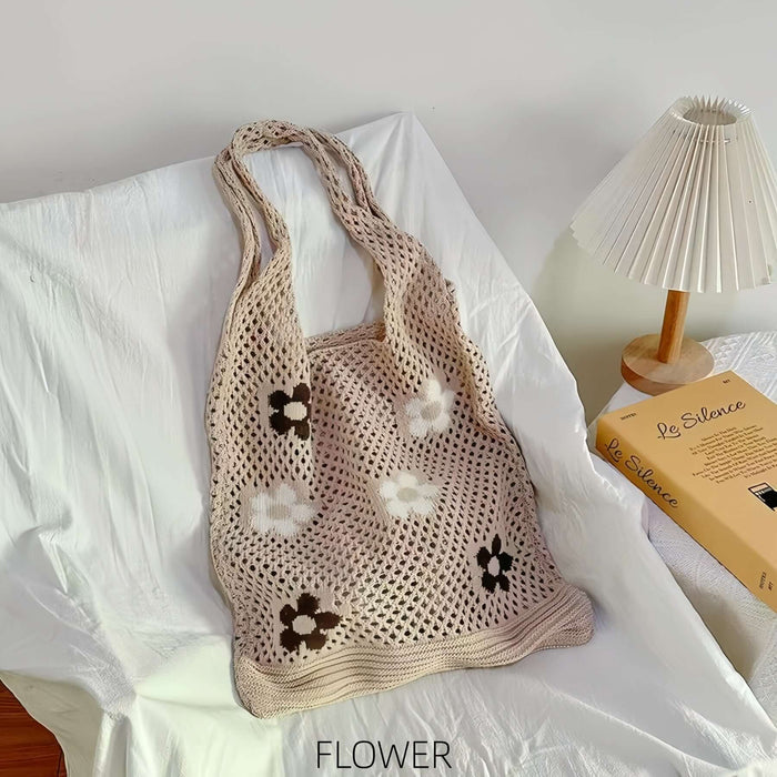 Crochet Fruit Slouchy Tote Bag